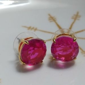 Kate spade pink gumdrop stud earrings EUC